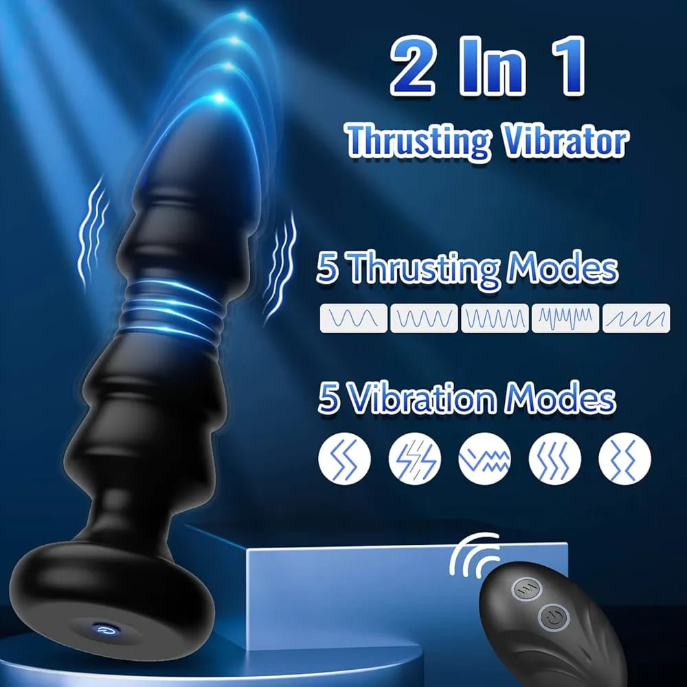 Pulse Wave Rechargeable Vibrating Plug